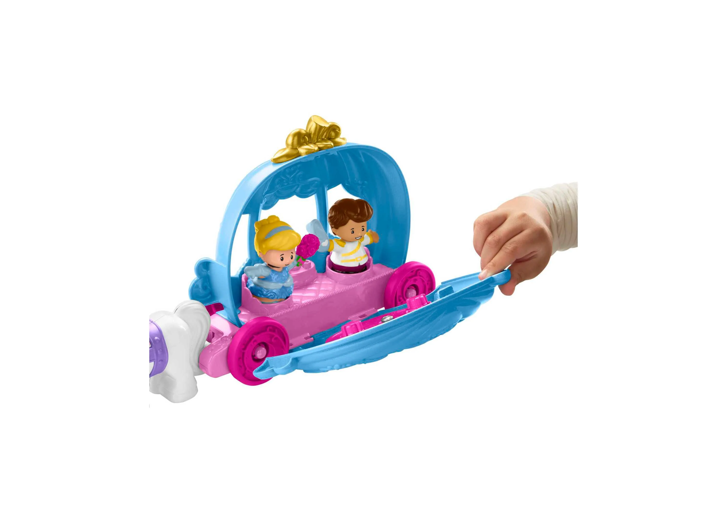 Fisher-Price Little People Disney Princess Cinderella's Dancing Carriage Playset - Image 7