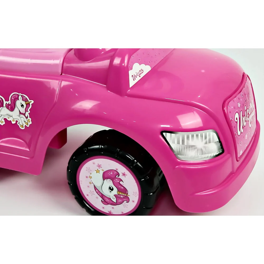 Dolu - Unicorn Fantasy 2-in-1 Ride On Car - Pink and Blue - Image 6