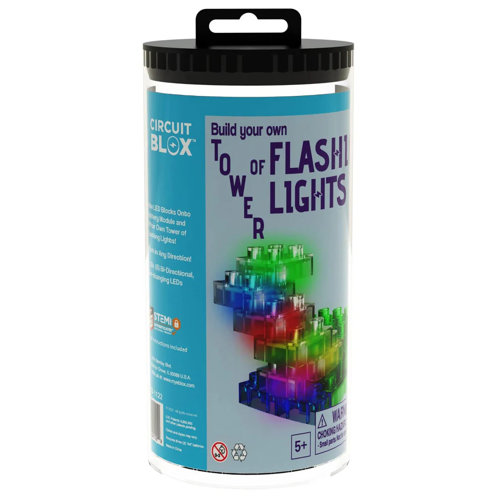E-Blox Circuit Blox Flashing Lights Tower Building Kit for Kids - Image 2
