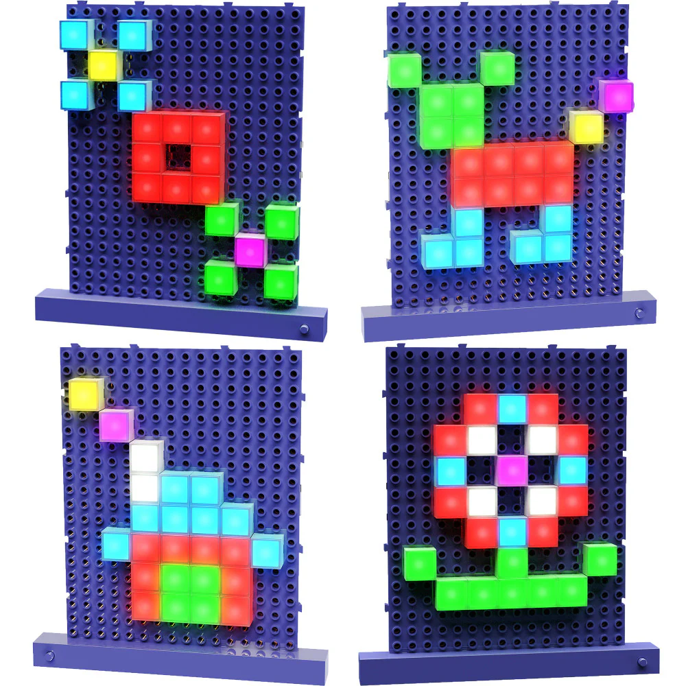 E-Blox Lite Blox - Build Your Own Light-Up Mosaics, 30pcs - Image 4