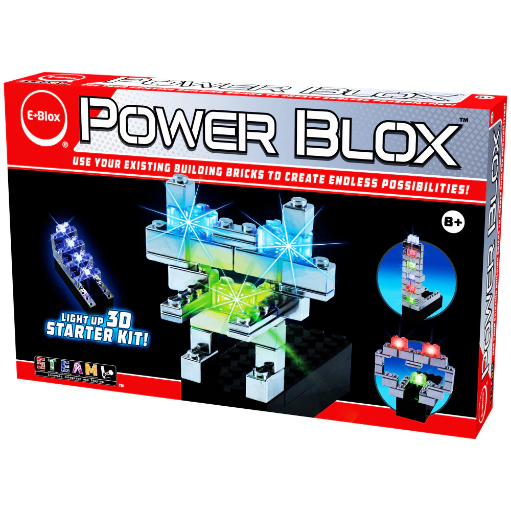 E-Blox Power Blox Light-Up Robot Building Kit for Kids 8+