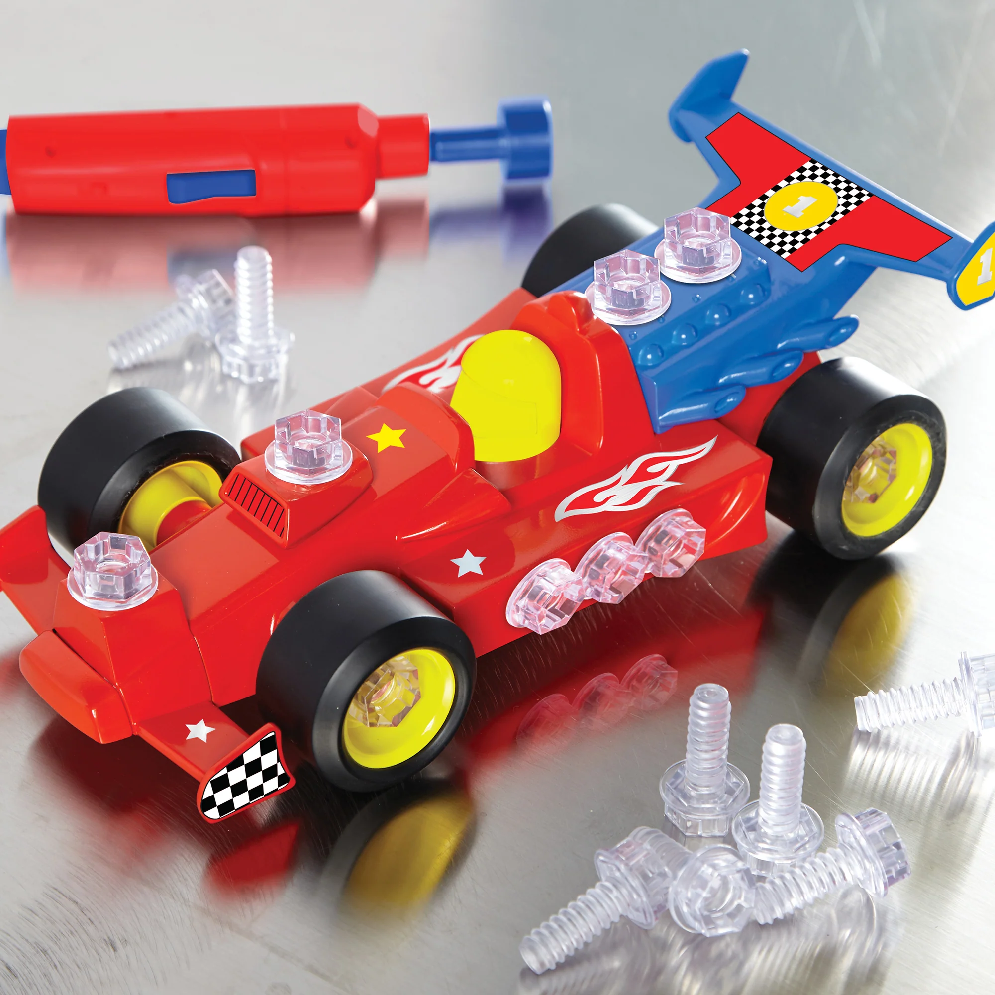 Educational Insights Design & Drill Power Play Vehicles - Race Car - Image 3