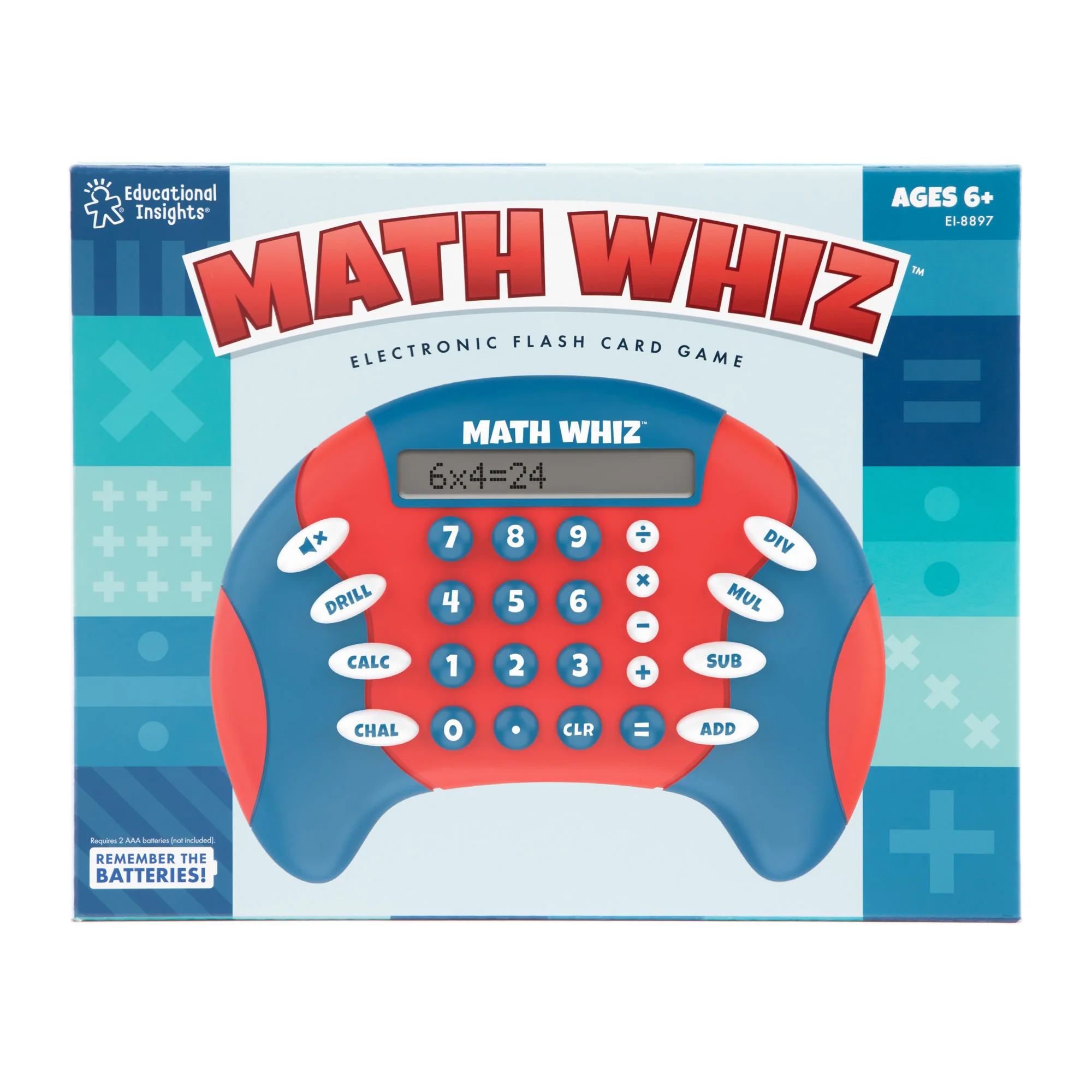 Educational Insights Math Whiz Handheld Electronic Math Game for Ages 6+ - Image 3