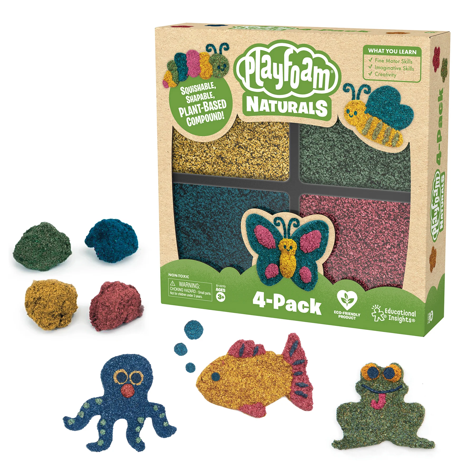 Educational Insights Playfoam® Naturals 4-Pack