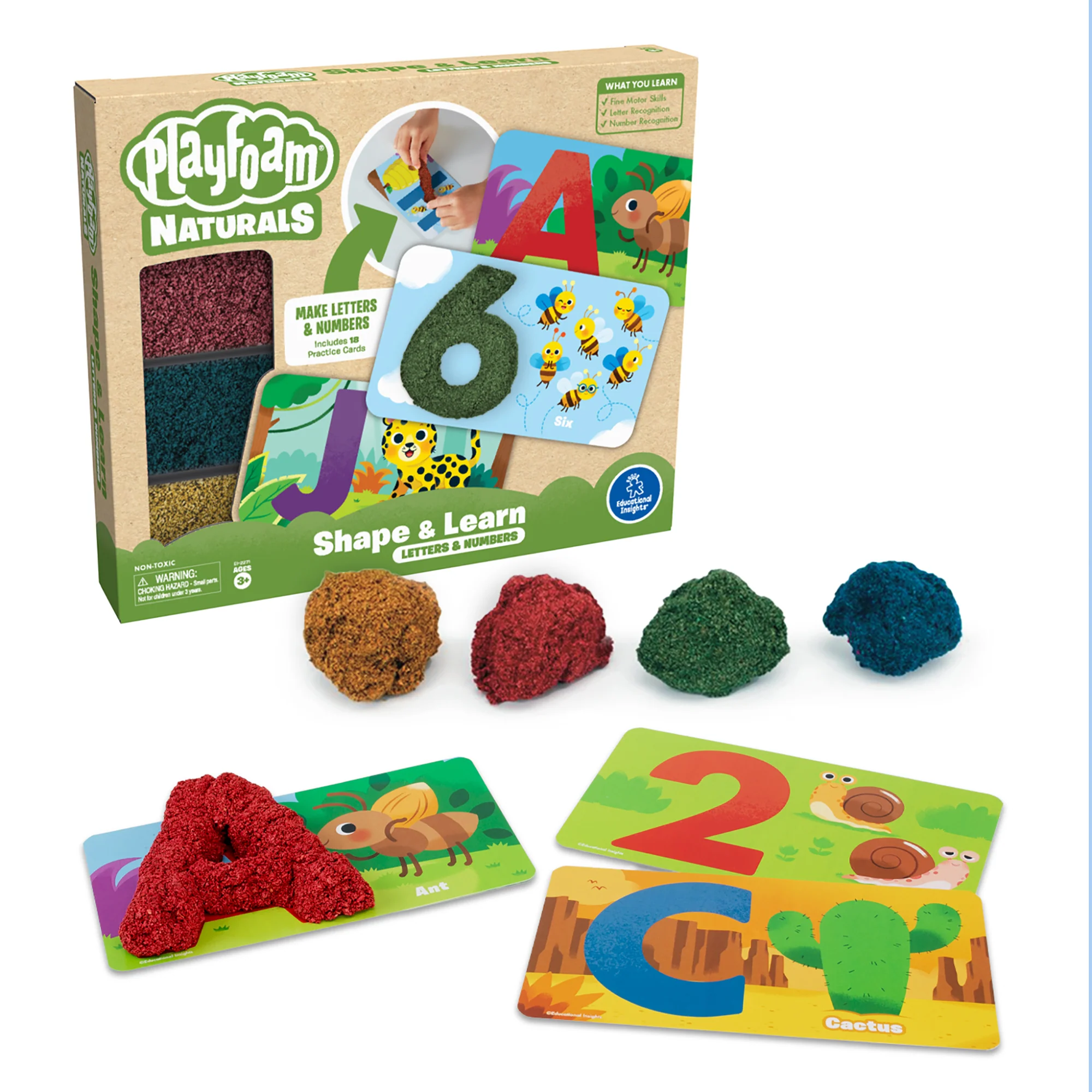Educational Insights Playfoam® Naturals Shape & Learn Letters & Numbers