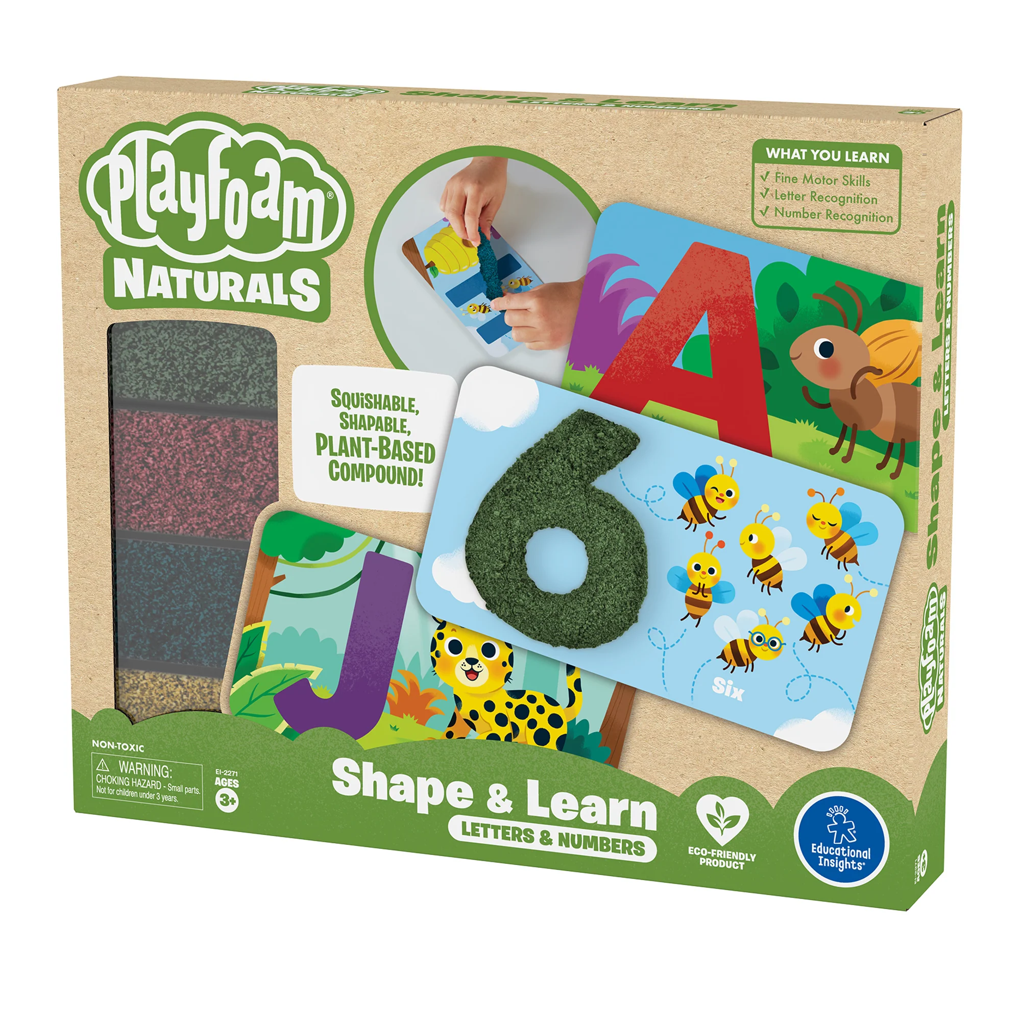 Educational Insights Playfoam® Naturals Shape & Learn Letters & Numbers - Image 2