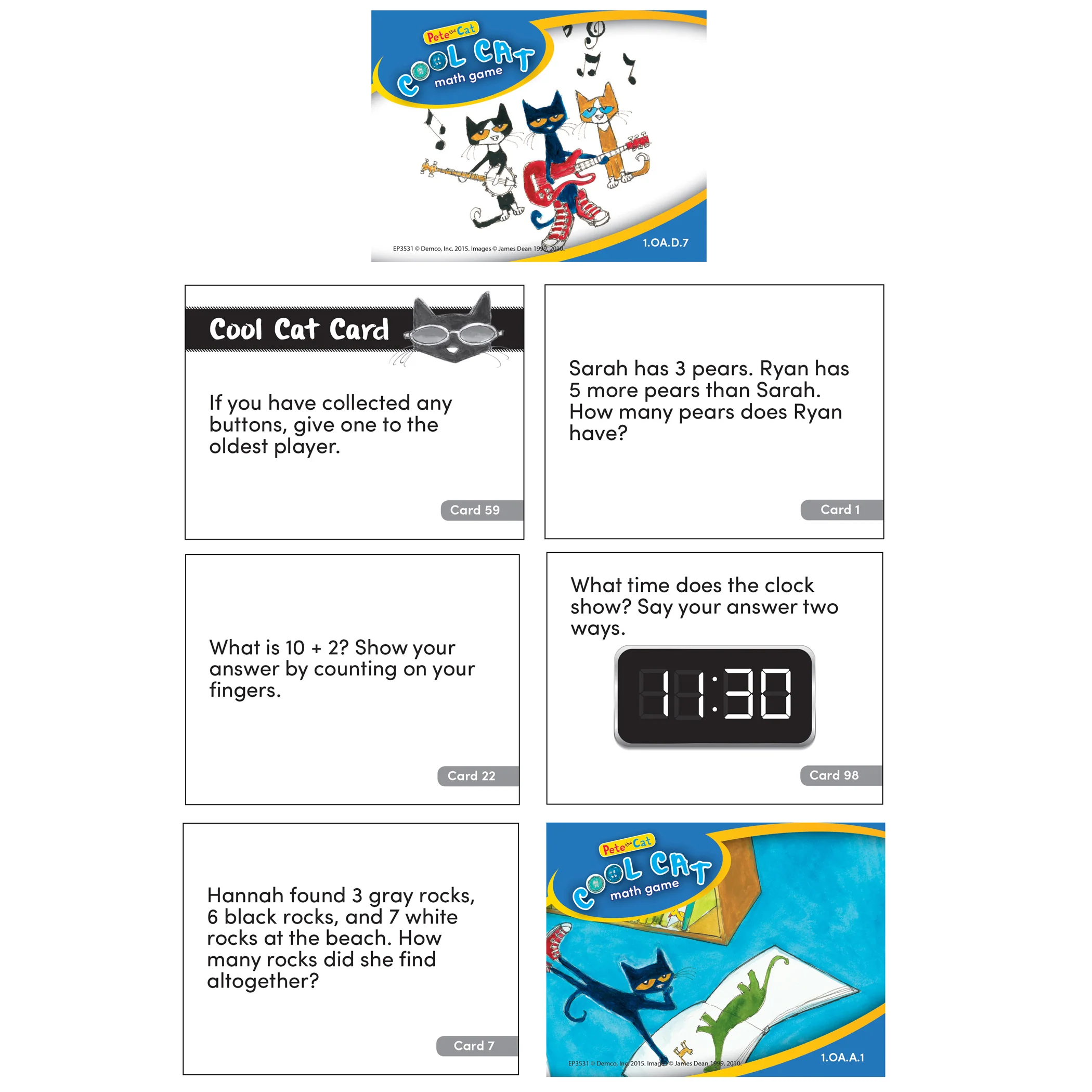 Edupress Pete the Cat Cool Cat Math Game - Grade-Level Educational Fun - Image 3