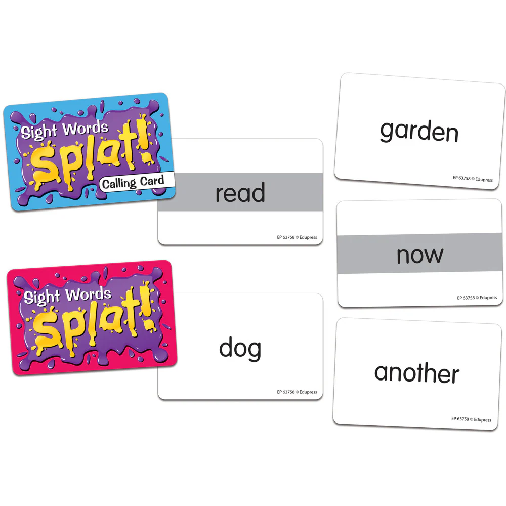 Edupress Sight Words Splat Game - Color-Coded Decks - Grades 1-2 - Image 3
