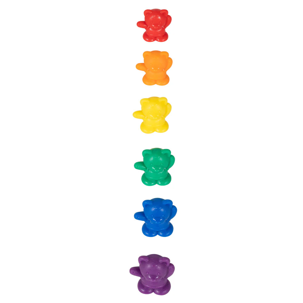 Edxeducation Colorful Bear Counters - Educational Sorting Toy in Mini Jar, Set of 60 - Image 4