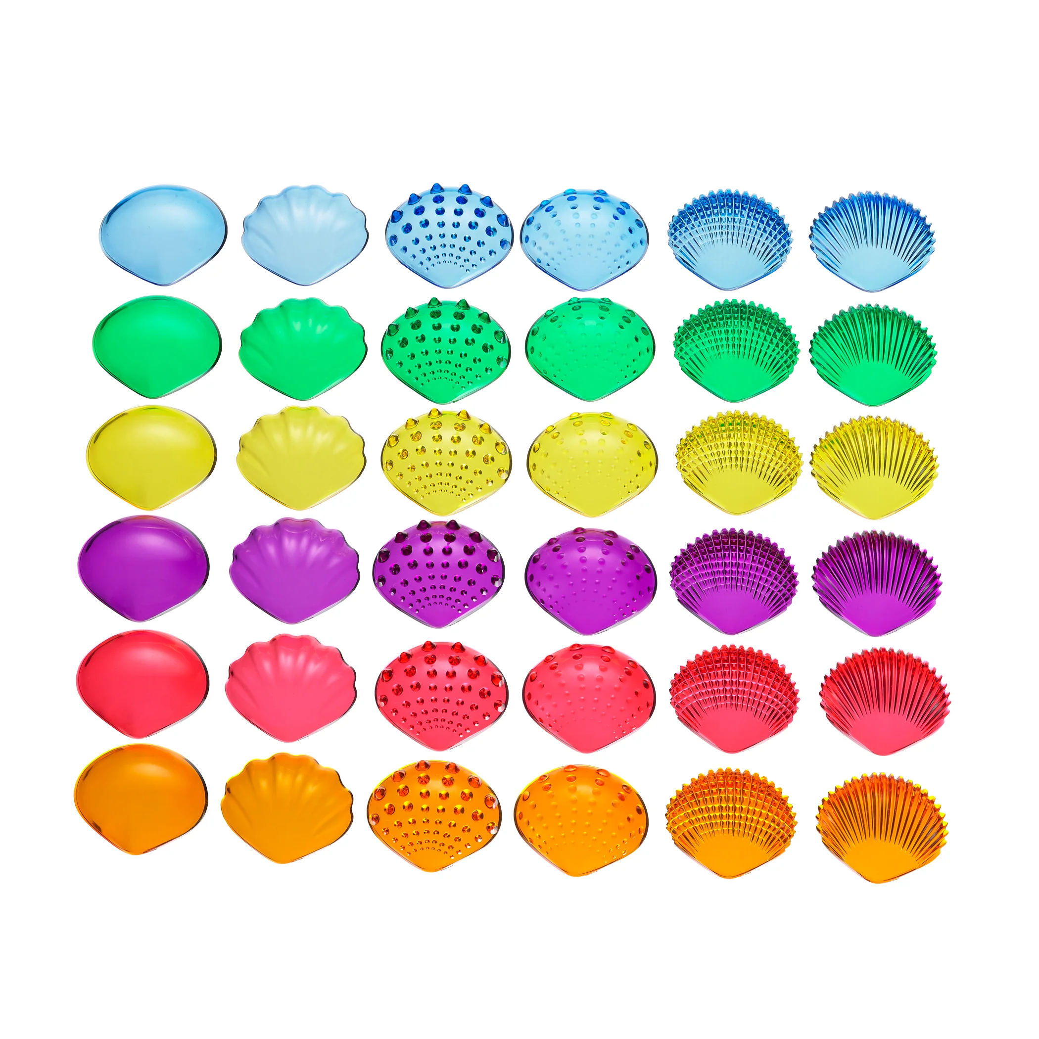 edxeducation Tactile Shells - Sensory Learning Toy - Set of 72 - Image 2