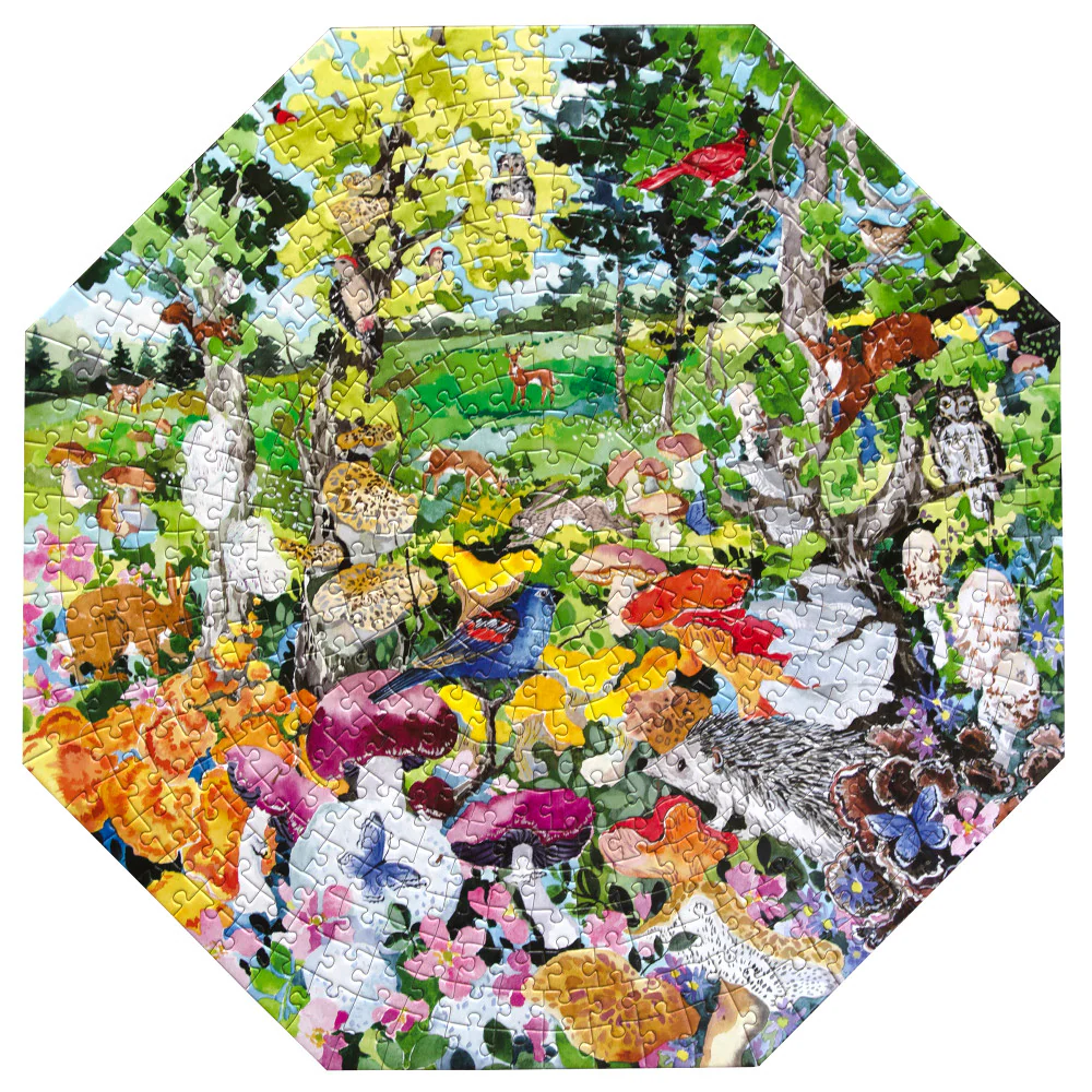 eeBoo Piece & Love Edible Mushrooms 500-Piece Puzzle - Image 3
