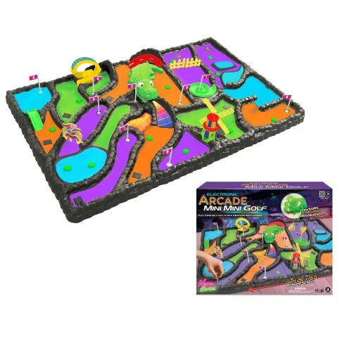 Neon Series Electronic Arcade Mini Golf Game Set - Image 3