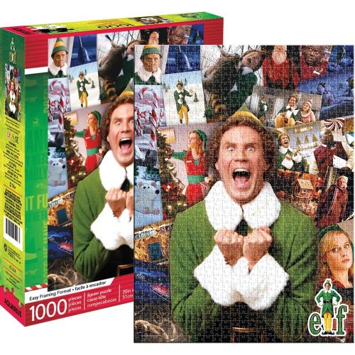 Aquarius Elf Movie Collage Christmas Jigsaw Puzzle - 1000 pc - Image 2