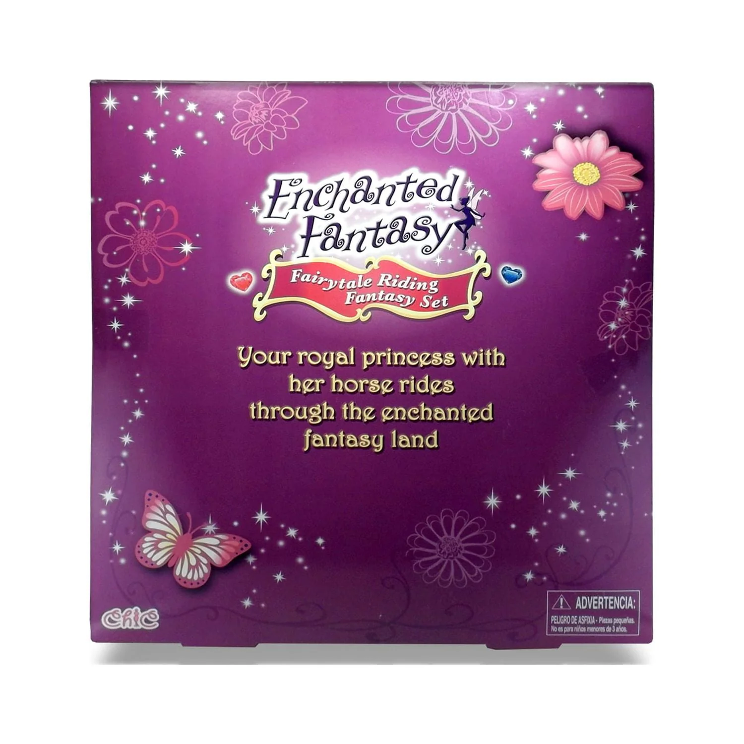 Enchanted Fantasy Princess with Magical Unicorn - Glamorous Adventure Set