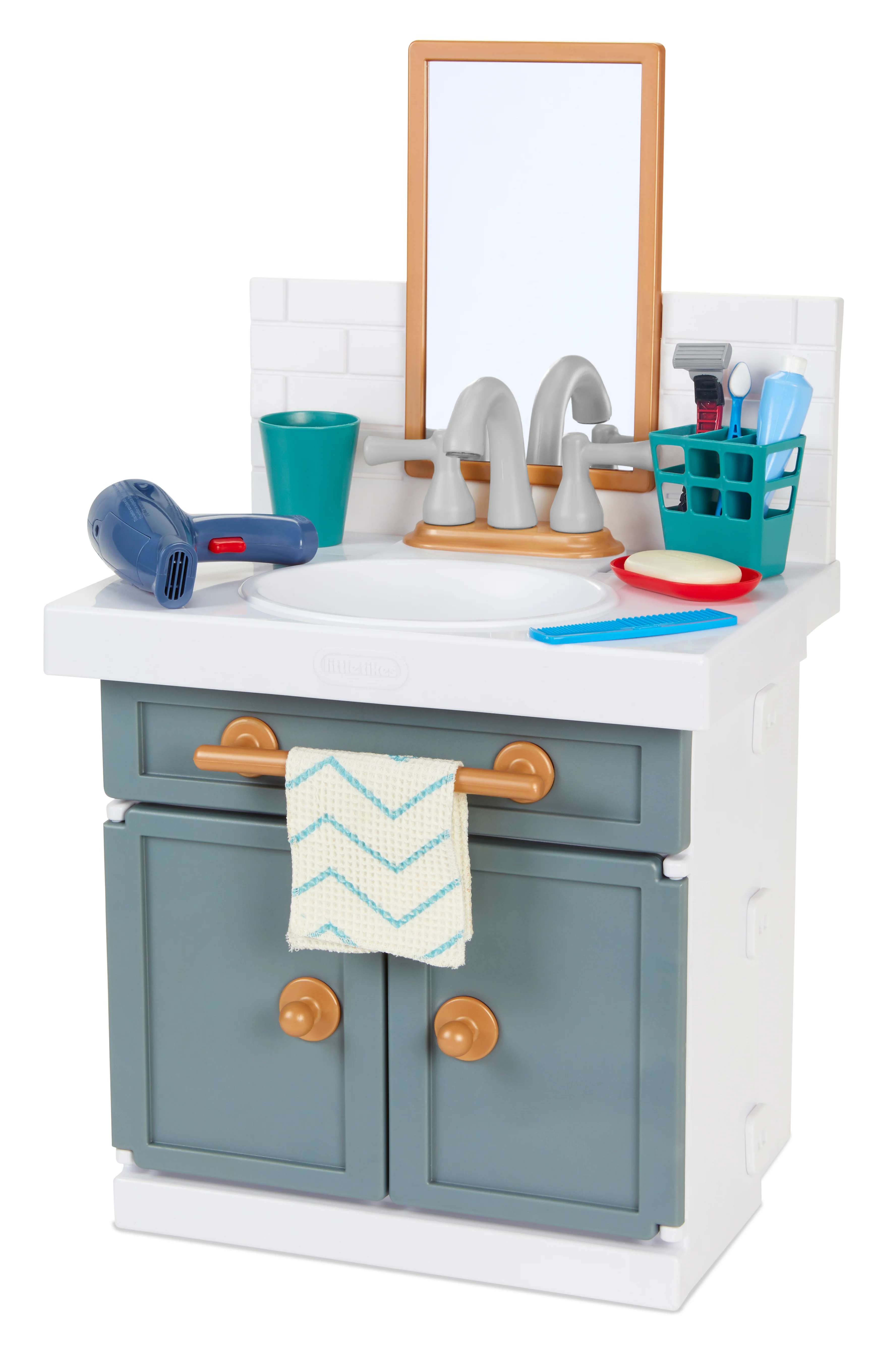 Little Tikes First Bathroom Sink Playset - Realistic Features