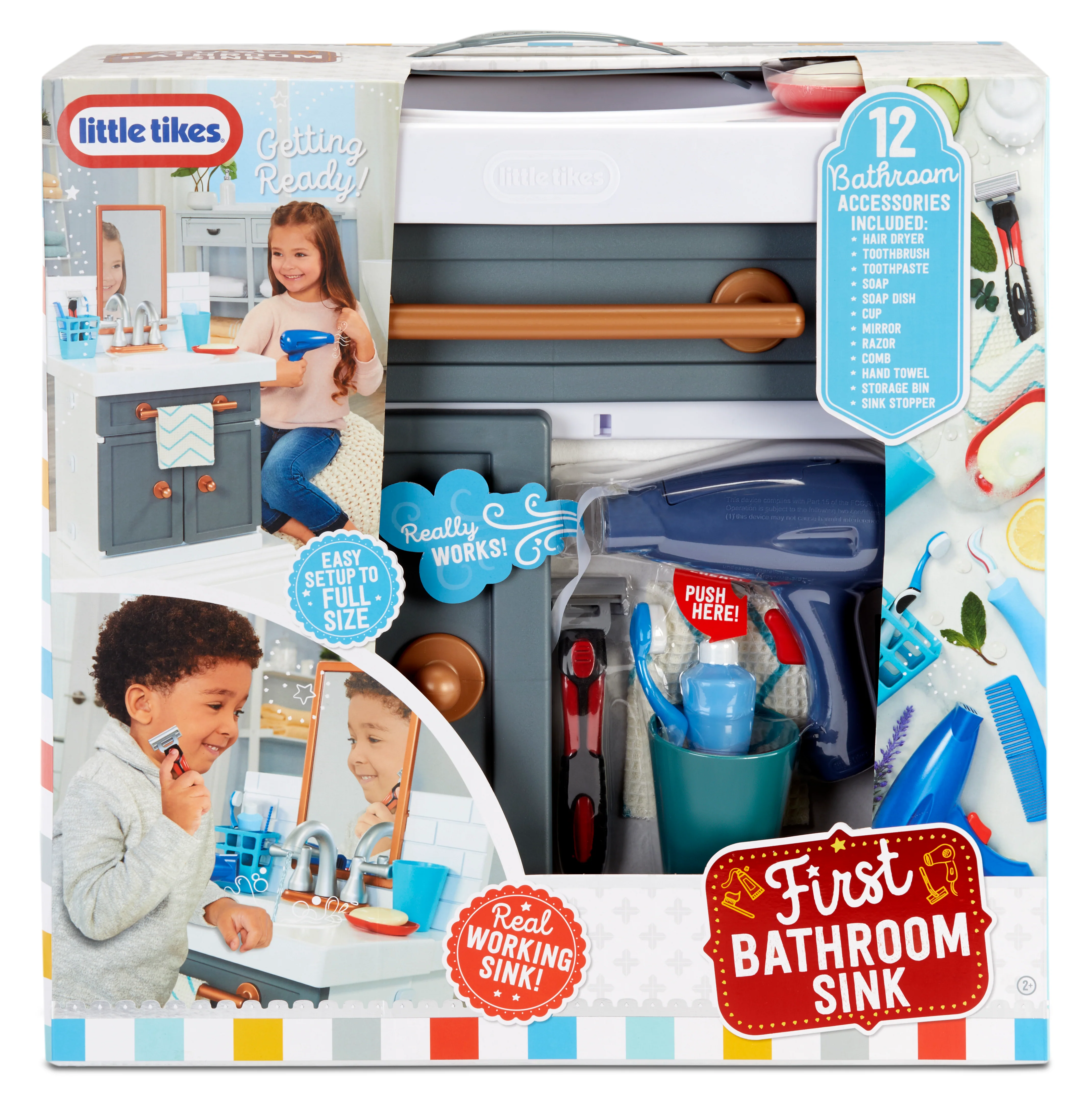 Little Tikes First Bathroom Sink Playset - Realistic Features - Image 4