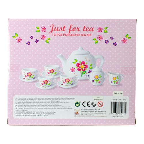 Flower Porcelain Tea Set 12 Piece - Image 2