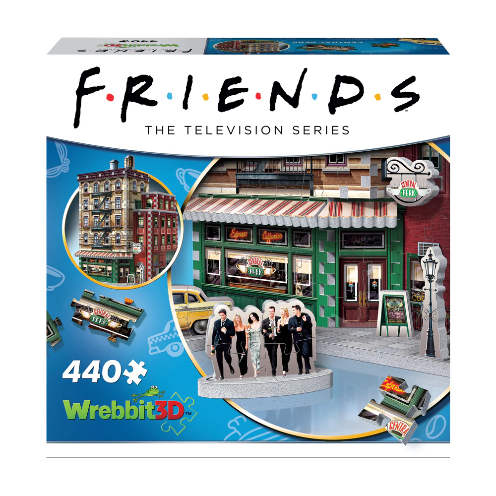 Wrebbit Friends Central Perk 3D Jigsaw Puzzle - 440 pc - Image 2