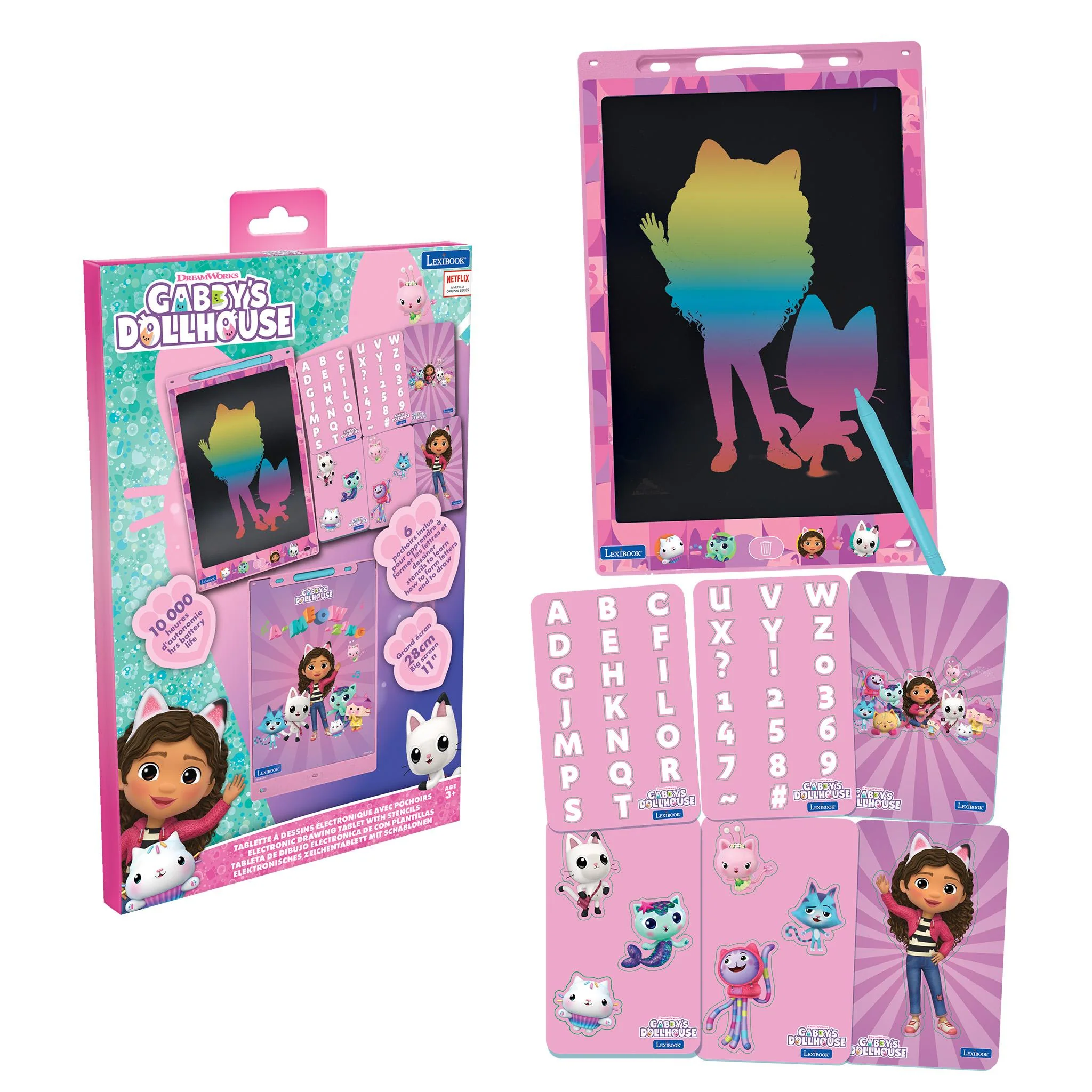 Lexibook Gabby's Dollhouse Magic Drawing Slate - Pink - Image 3