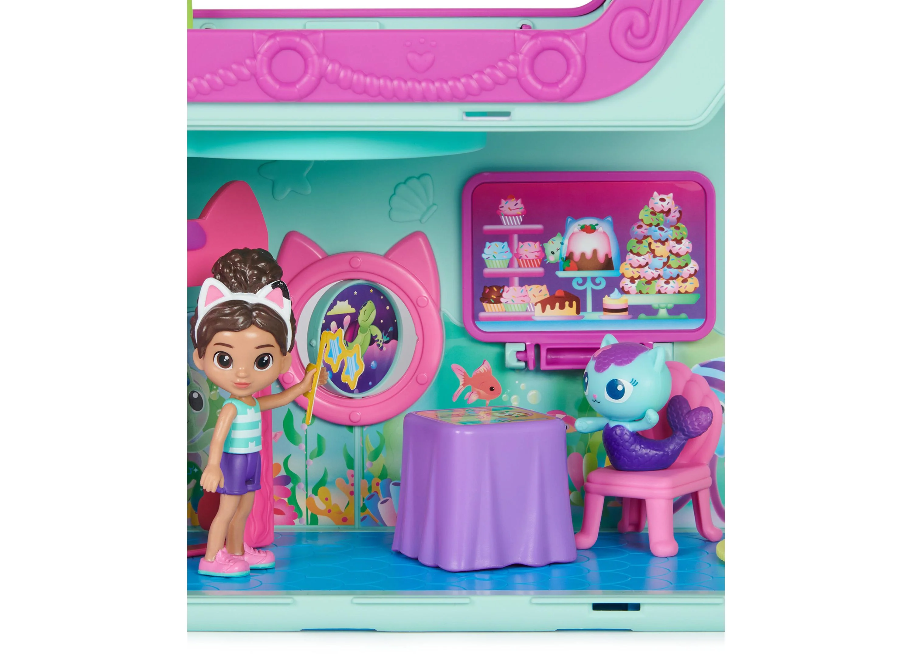 Gabby's Dollhouse Cat Friend Ship Cruise Playset with Figures and Accessories - Image 2