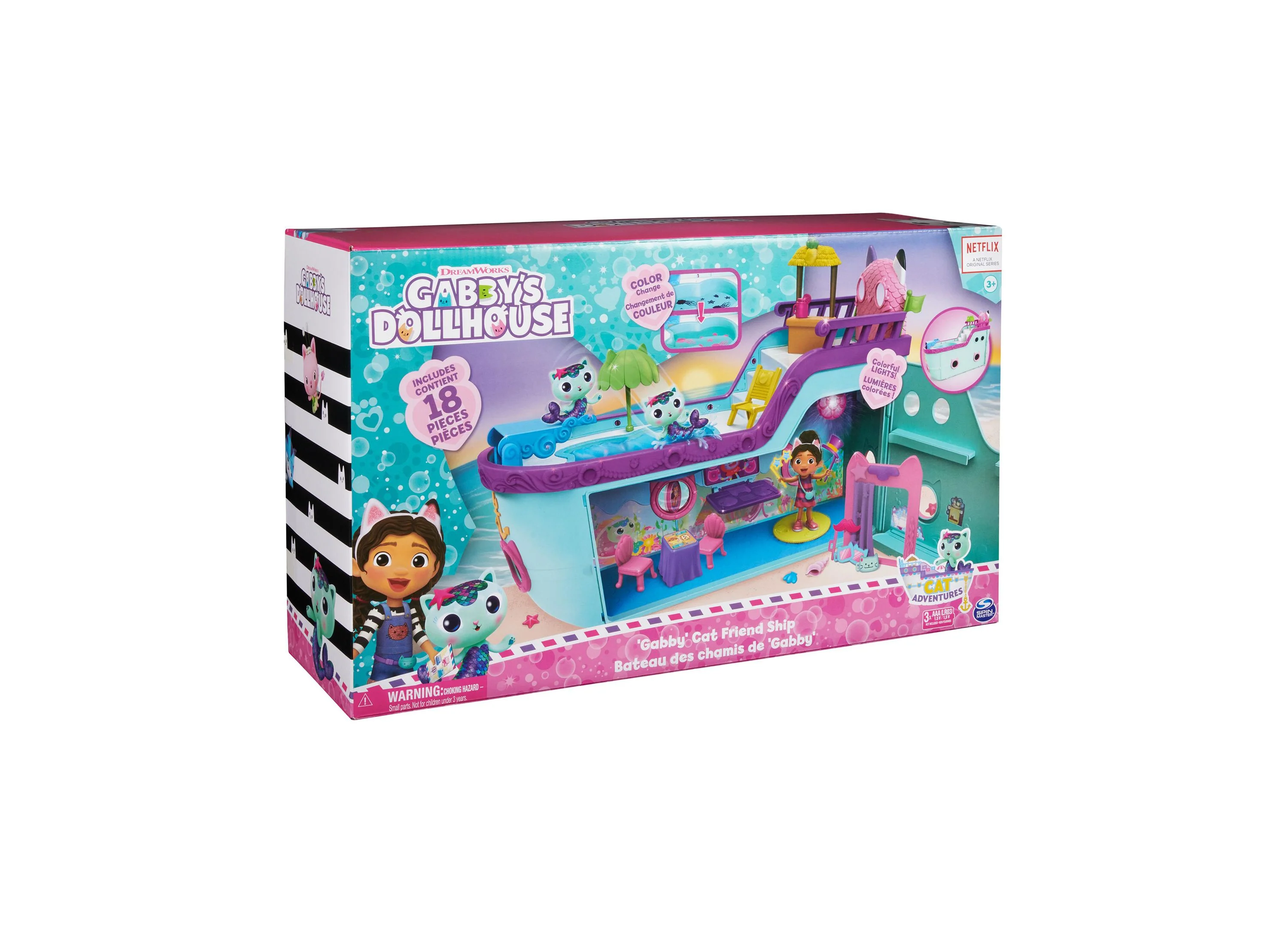 Gabby's Dollhouse Cat Friend Ship Cruise Playset with Figures and Accessories - Image 4
