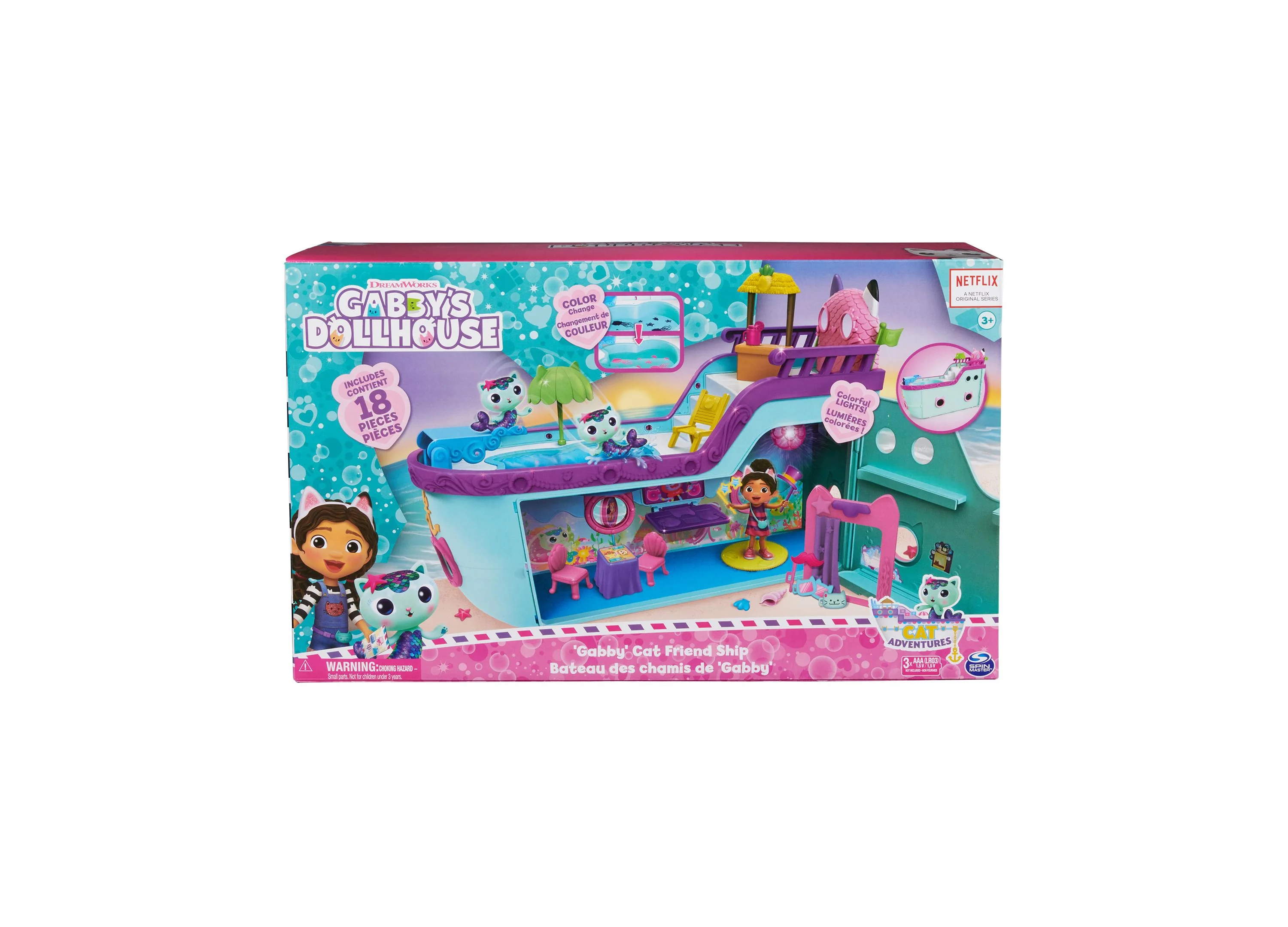 Gabby's Dollhouse Cat Friend Ship Cruise Playset with Figures and Accessories - Image 5