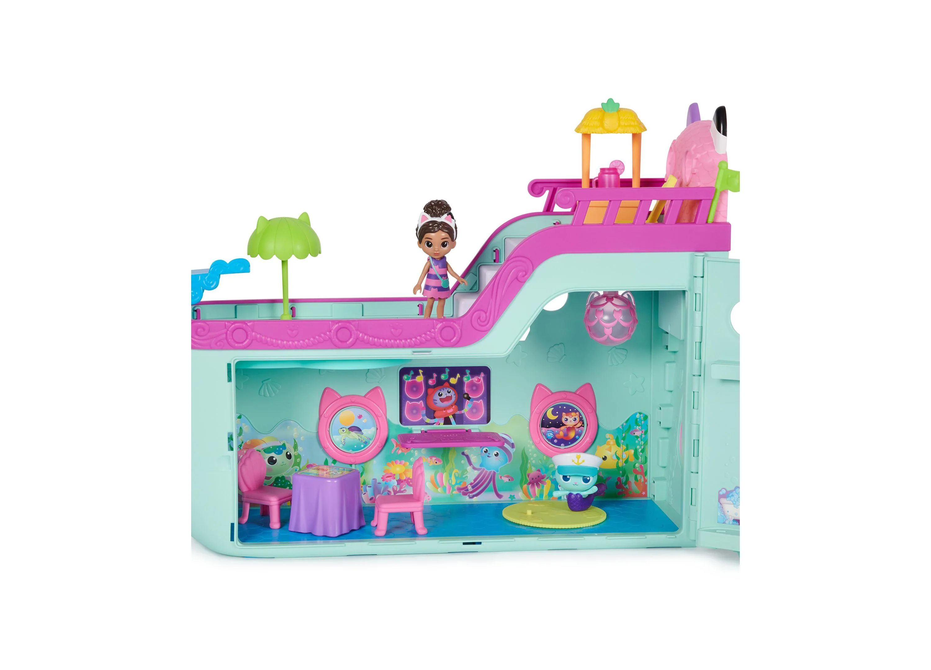 Gabby's Dollhouse Cat Friend Ship Cruise Playset with Figures and Accessories - Image 6