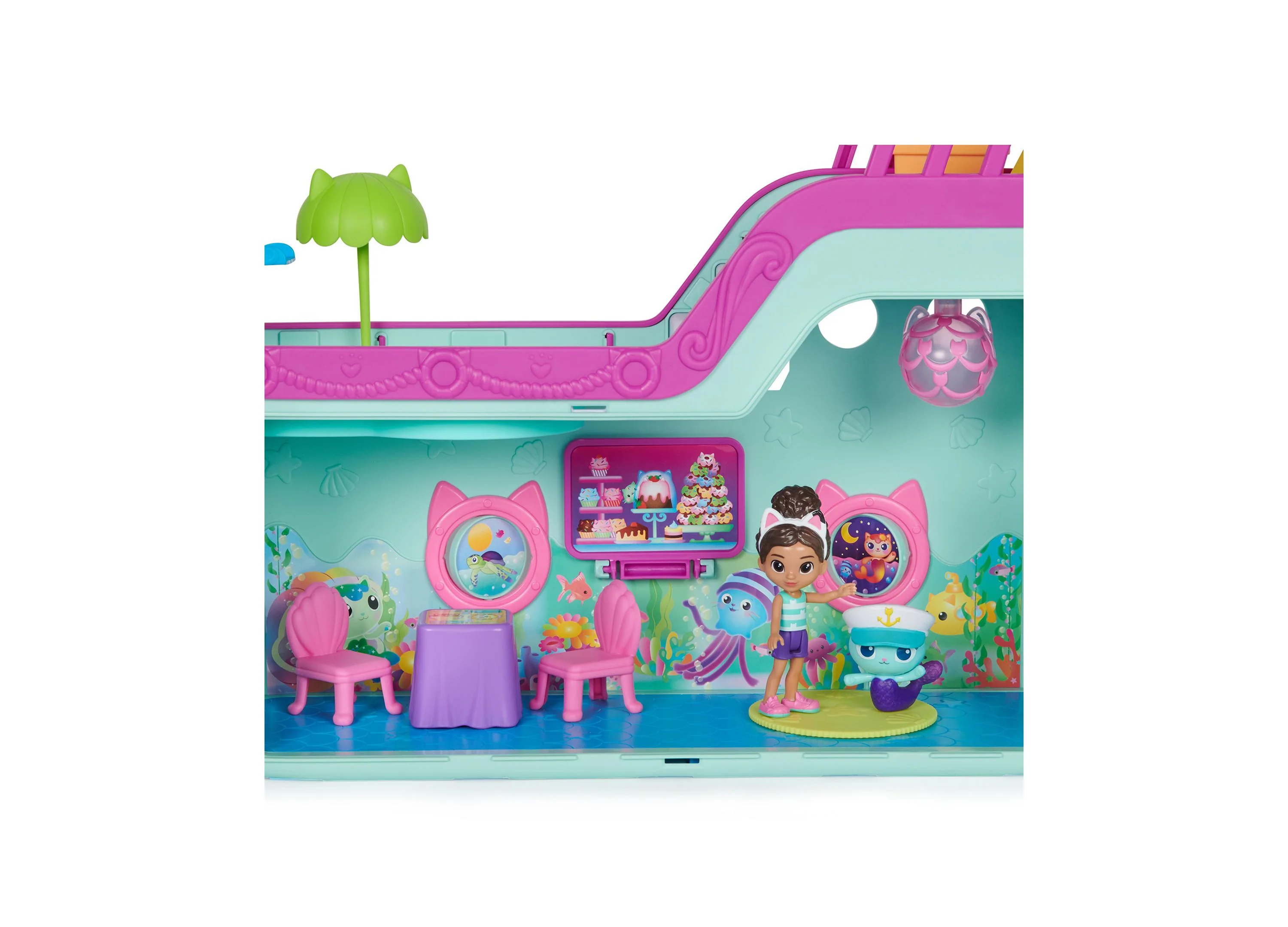 Gabby's Dollhouse Cat Friend Ship Cruise Playset with Figures and Accessories - Image 8