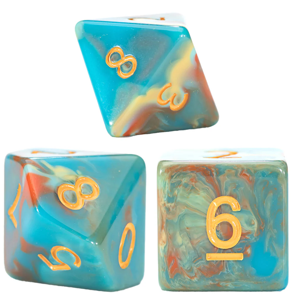 Gate Keeper Games Van Gogh Dice: Self Portrait - 7pc RPG Set