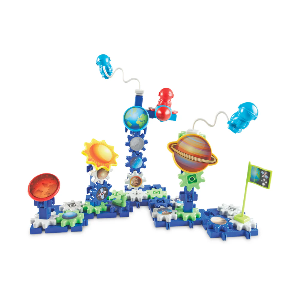 Learning Resources Gears! Gears! Gears! 80-Piece Space Explorers Building Set - Image 2