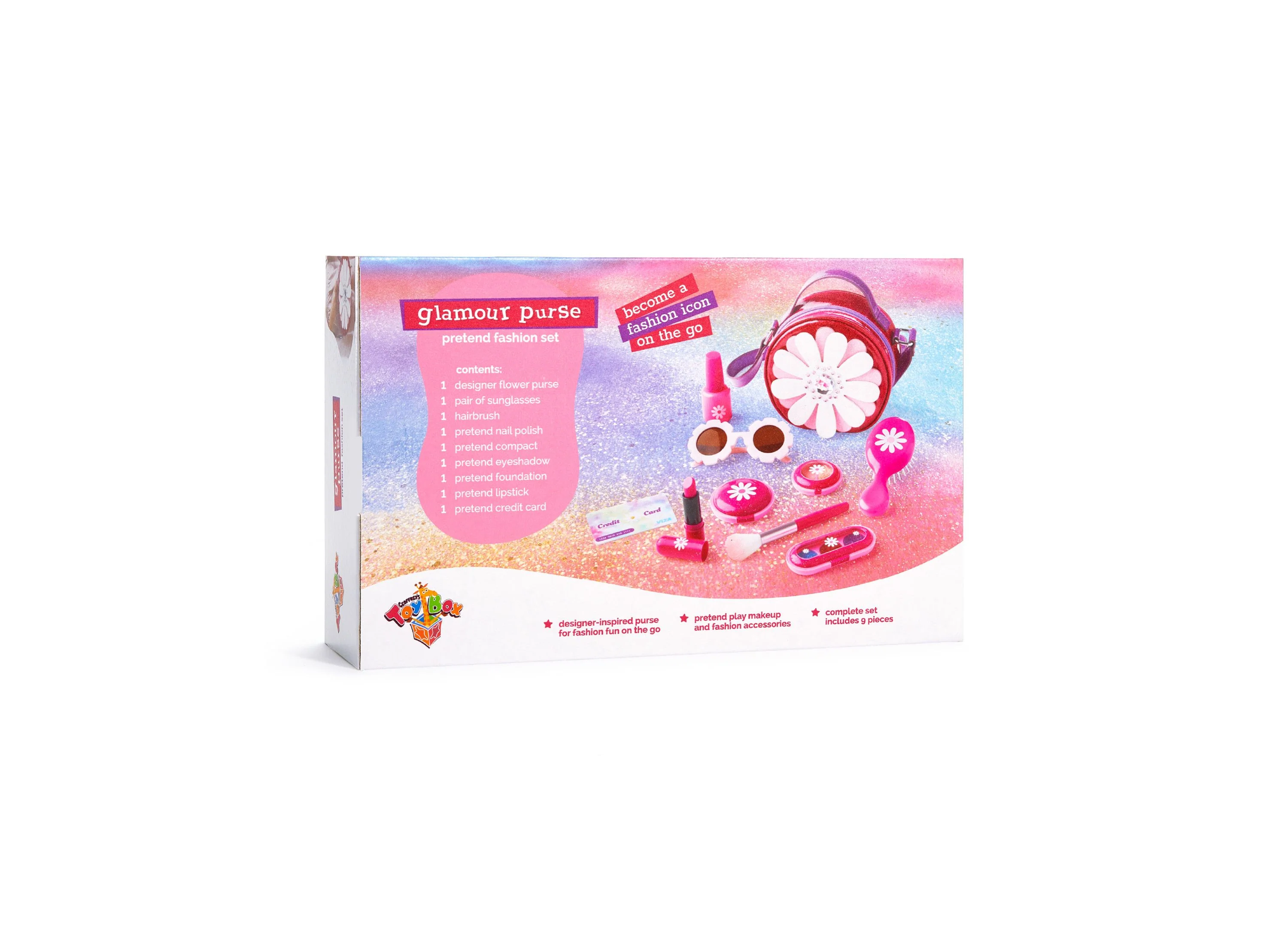 Geoffrey's Toy Box 11-Piece Glamour Purse Pretend Fashion Set for Kids - Image 3