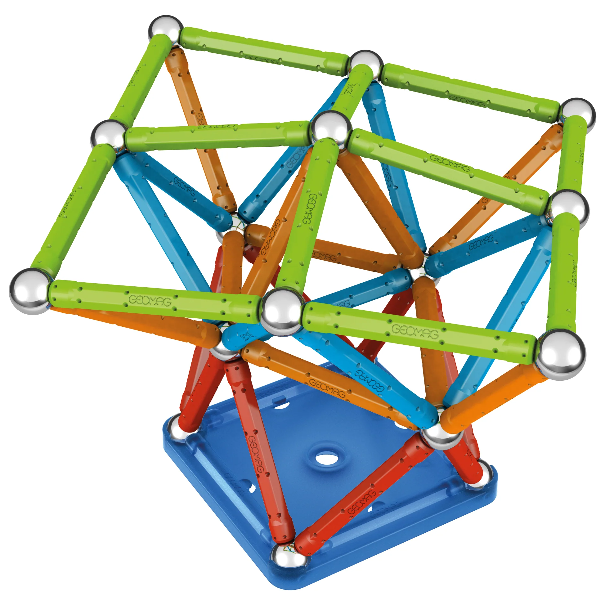 Geomag Confetti 127-Piece Magnetic Building Set - Colorful STEM Toy - Image 5