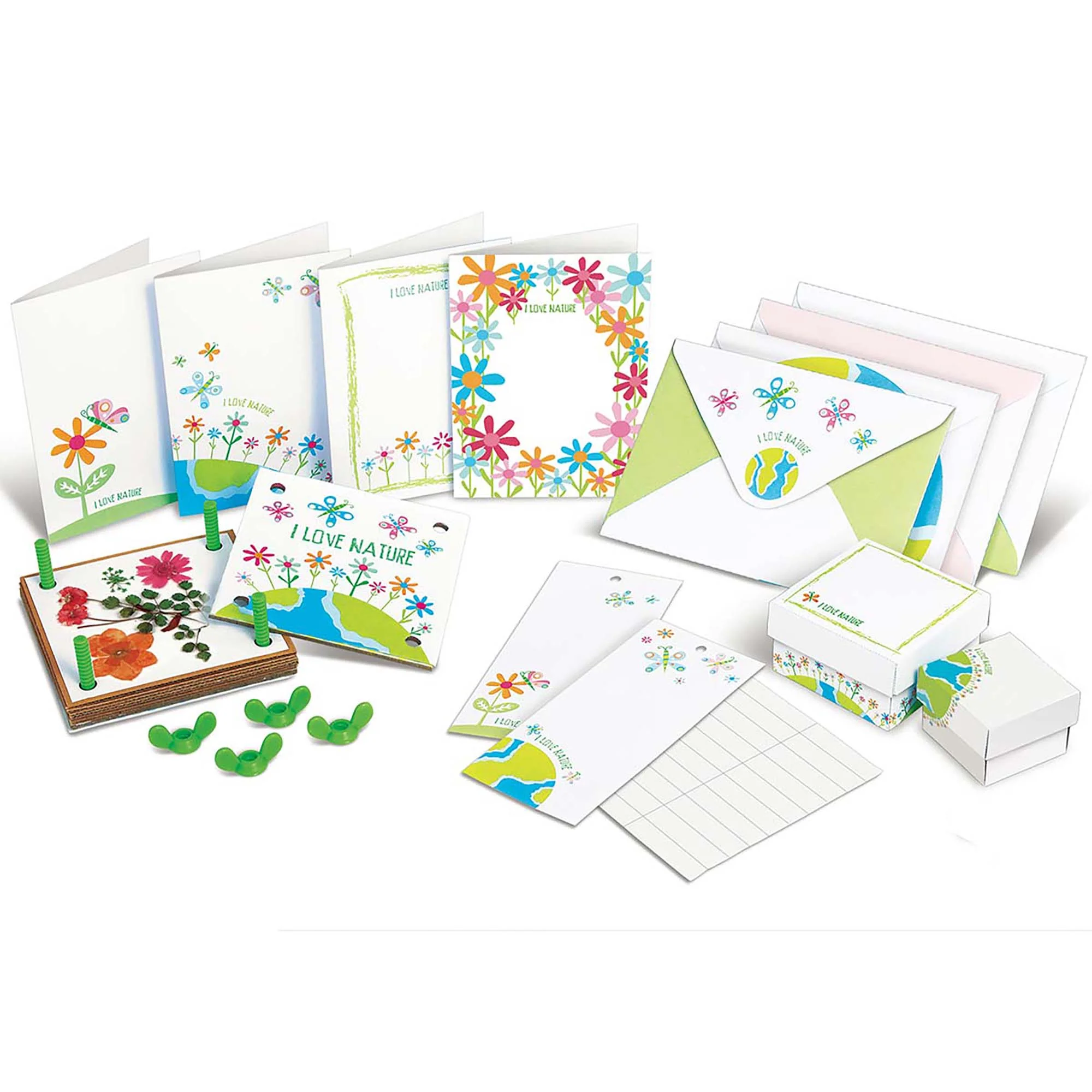 4M Green Creativity Pressed Flower Art Kit With 4-Inch Press - Image 3