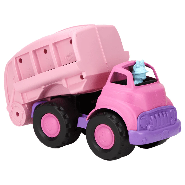 Green Toys Disney Minnie Mouse Pink Recycling Truck - Eco-Friendly Playset - Image 2