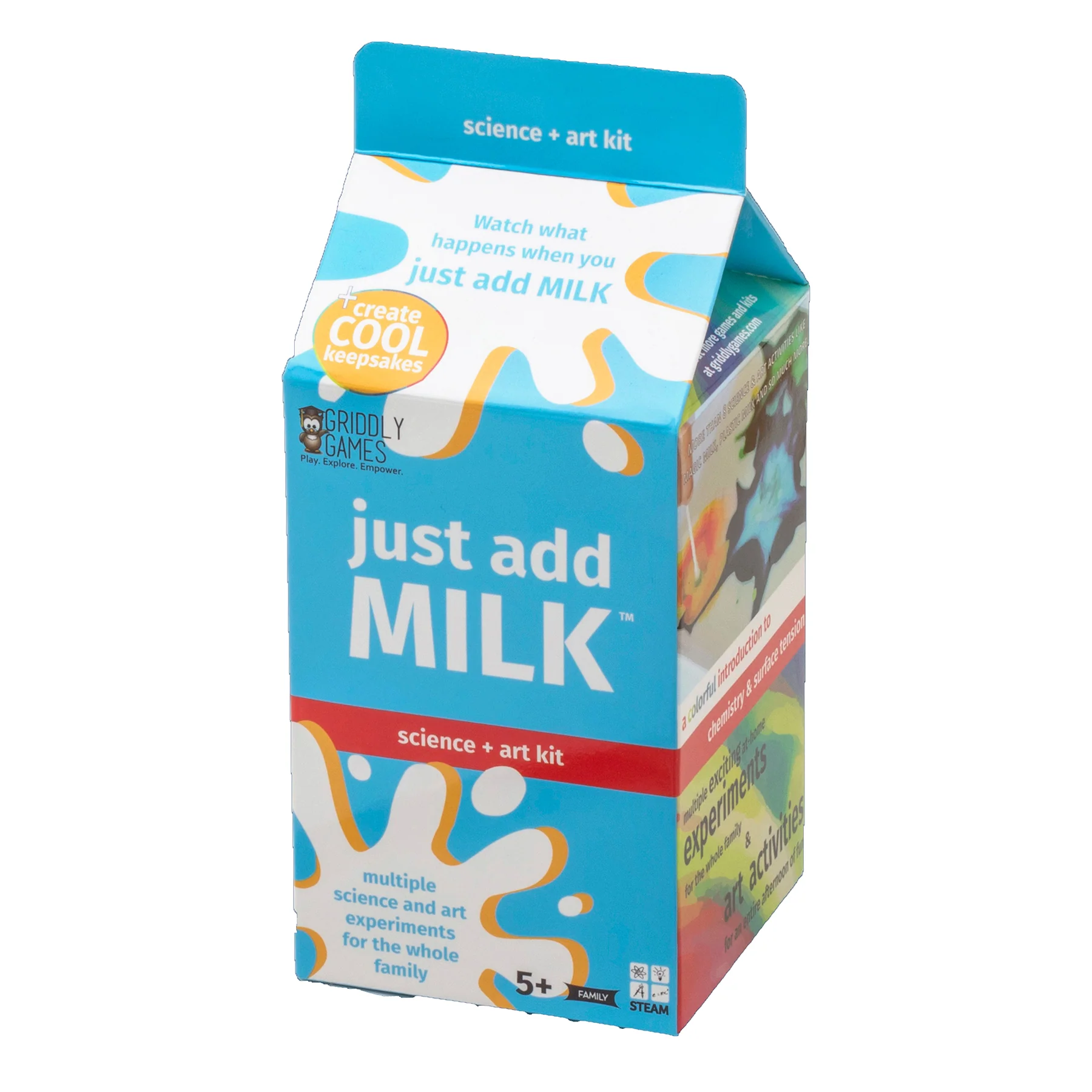 Griddly Kids Just Add Milk Science and Art Exploration Kit - Image 3