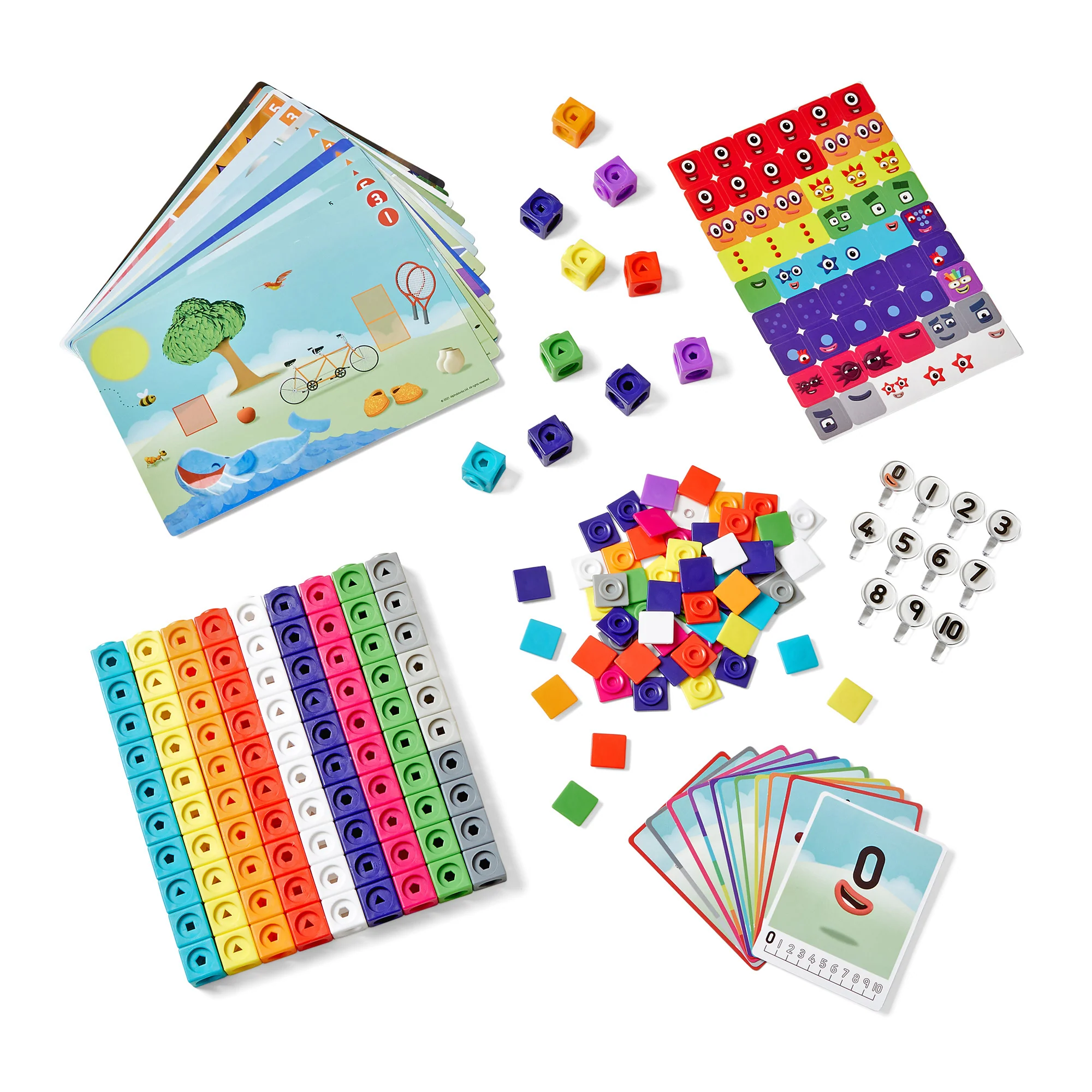 Hand2Mind Numberblocks MathLink Cubes 1-10 Activity Set - Educational Math Toy - Image 3