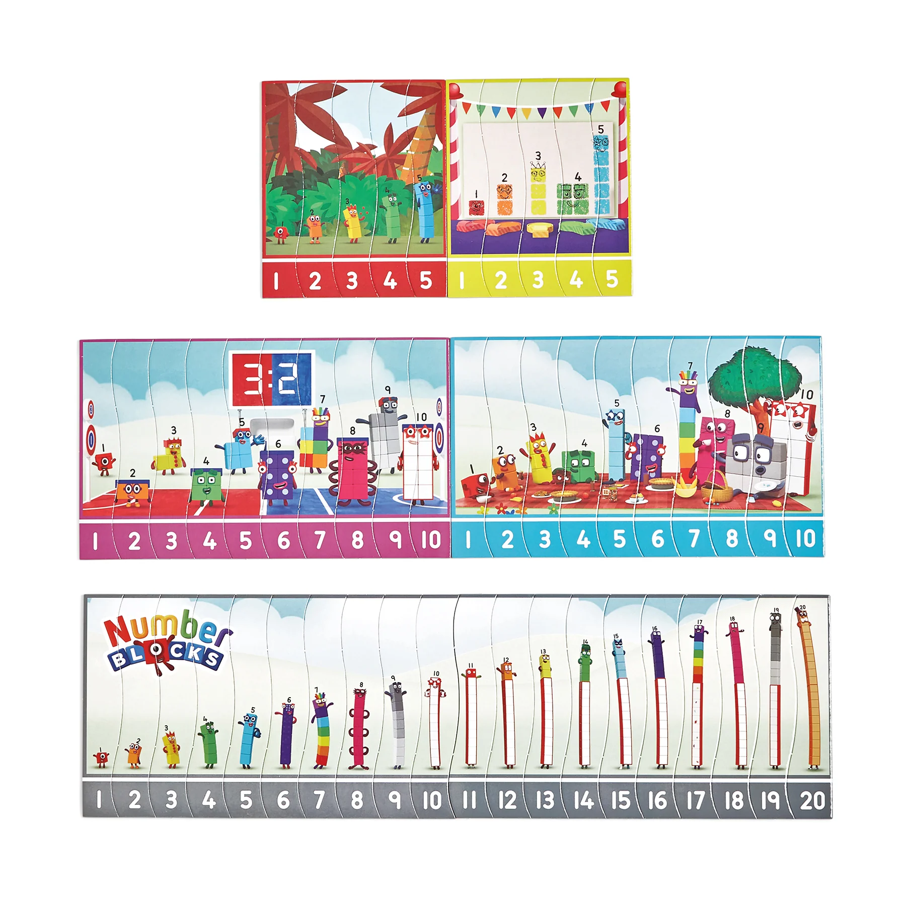 Hand2Mind Numberblocks Sequencing Puzzle Set - Math Learning Fun - Image 4