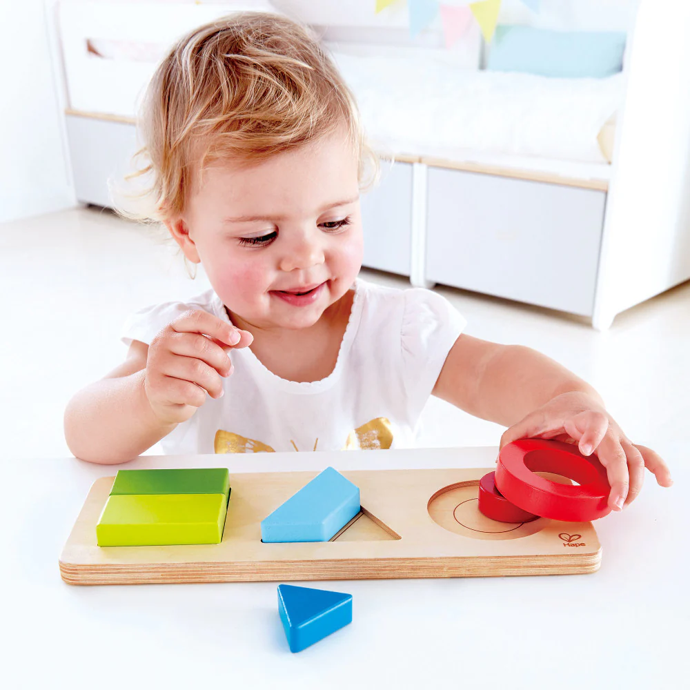 Hape Dual-Sided Geometry Wooden Puzzle - 7 pc - Image 3