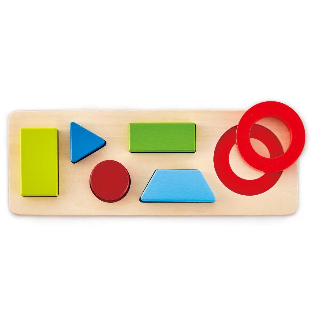 Hape Dual-Sided Geometry Wooden Puzzle - 7 pc - Image 4