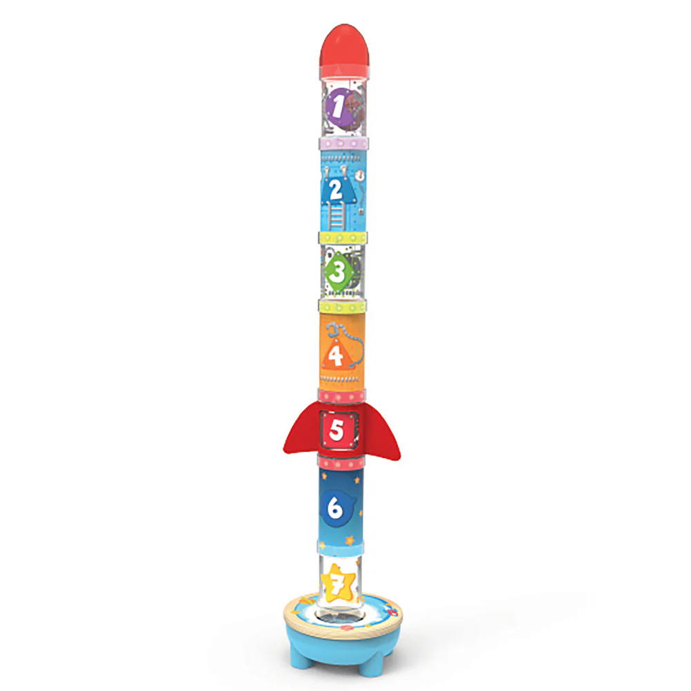 Hape Rocket Ball Air Stacker - Educational Stacking & Sorting Toy