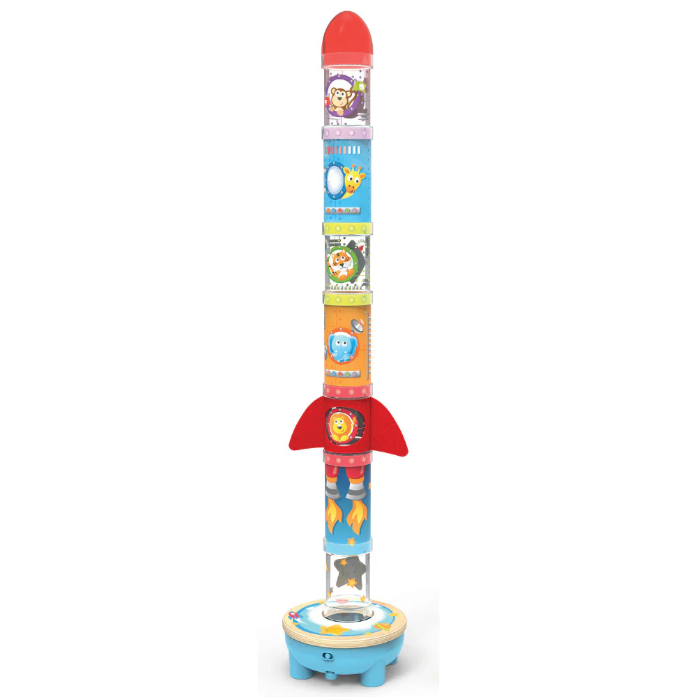 Hape Rocket Ball Air Stacker - Educational Stacking & Sorting Toy - Image 2