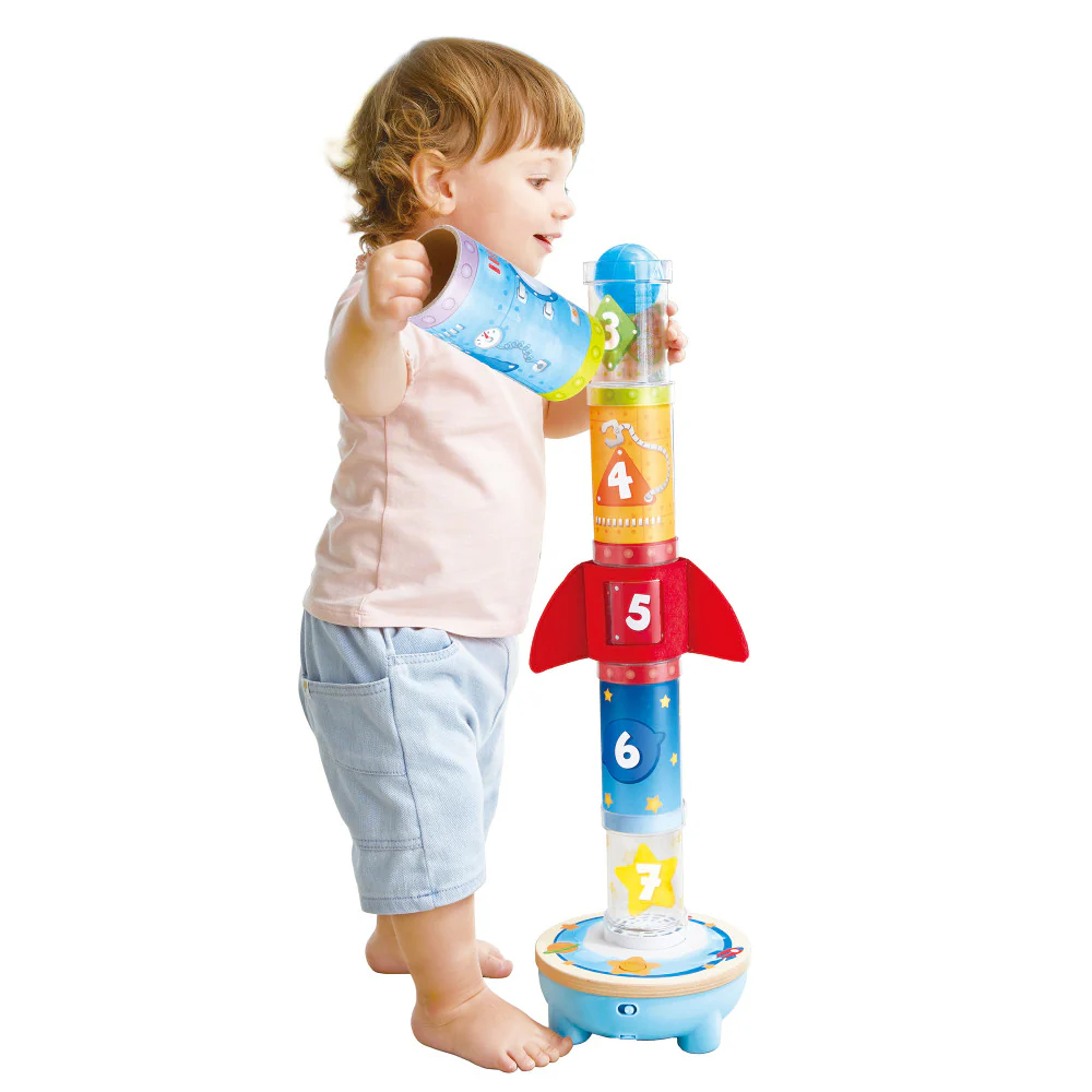 Hape Rocket Ball Air Stacker - Educational Stacking & Sorting Toy - Image 8