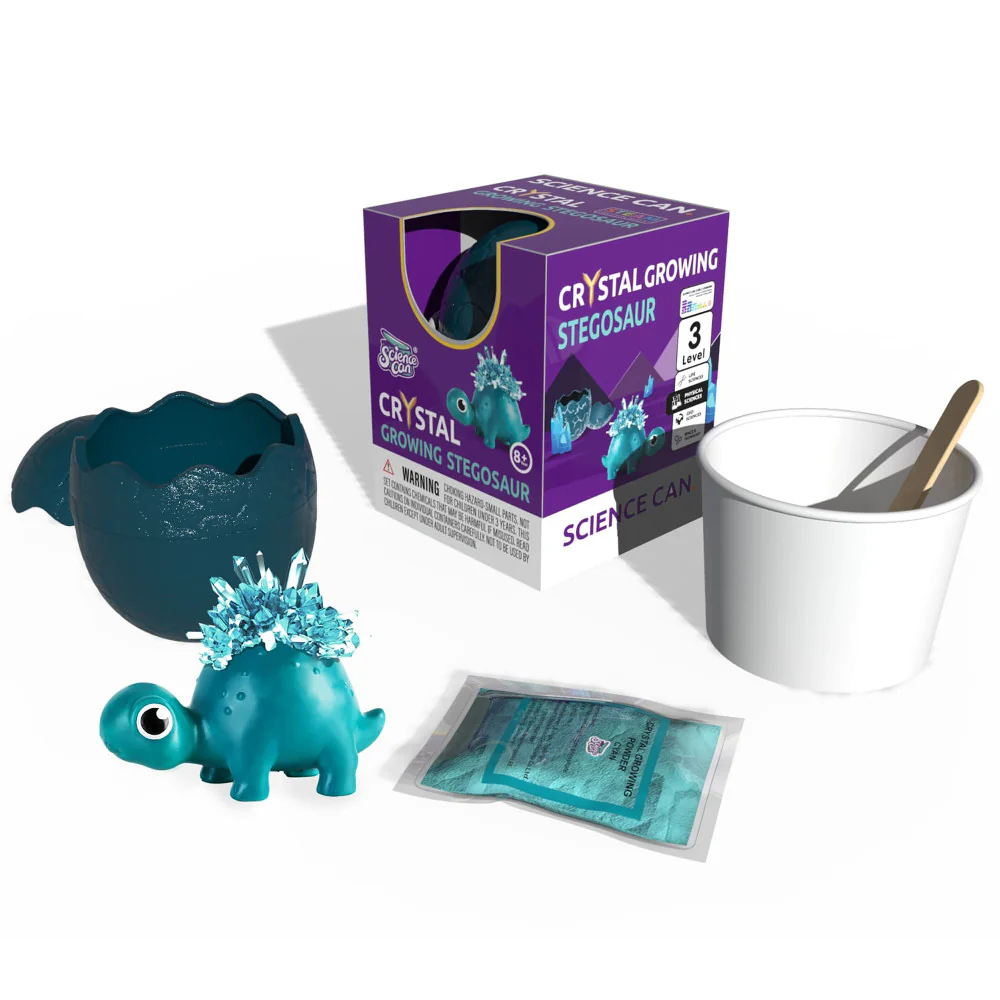 Hape Science Can Crystal Stegosaur Dinosaur Growing Kit - Image 2