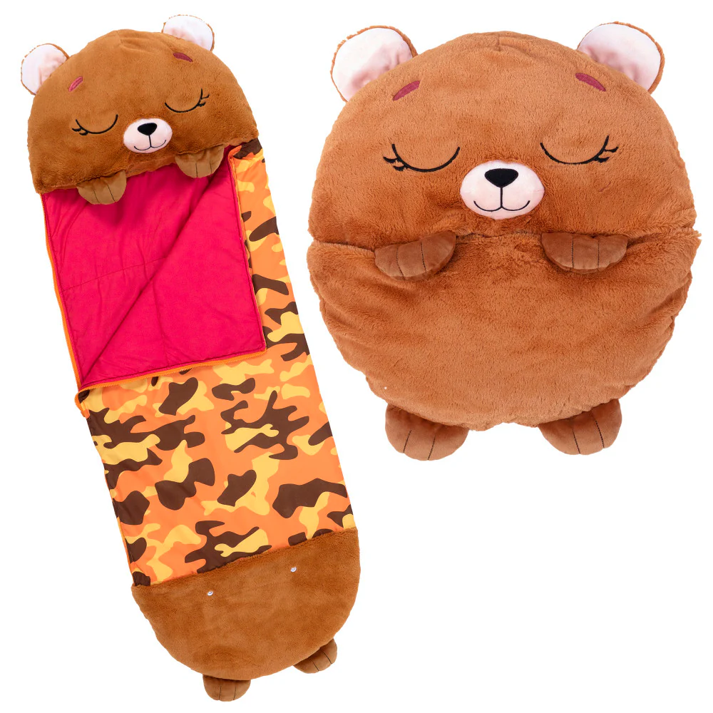 Happy Nappers Large Benny The Brown Bear Plush Sleepy Sack - Image 2