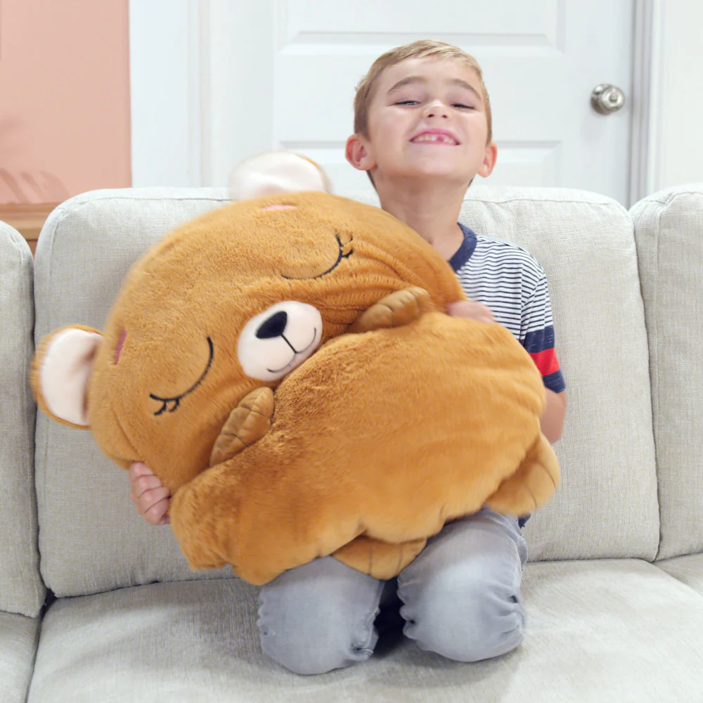 Happy Nappers Large Benny The Brown Bear Plush Sleepy Sack - Image 5