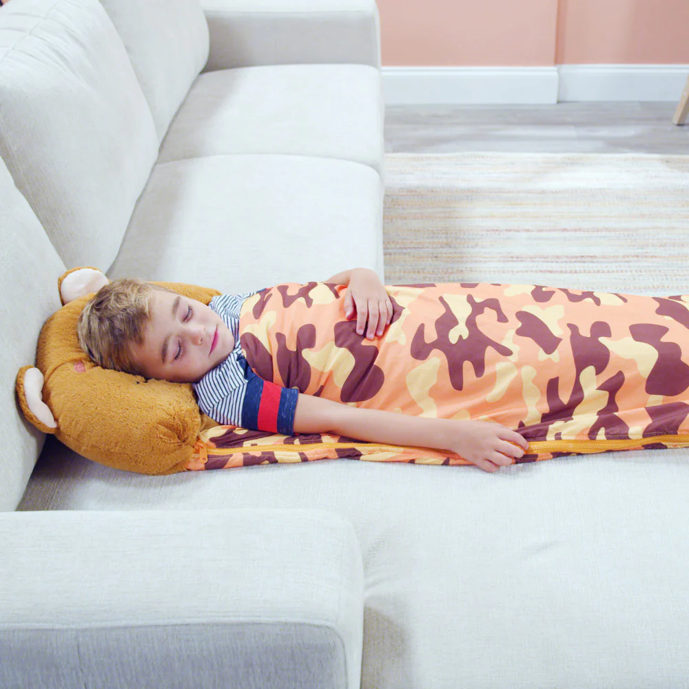 Happy Nappers Large Benny The Brown Bear Plush Sleepy Sack - Image 8