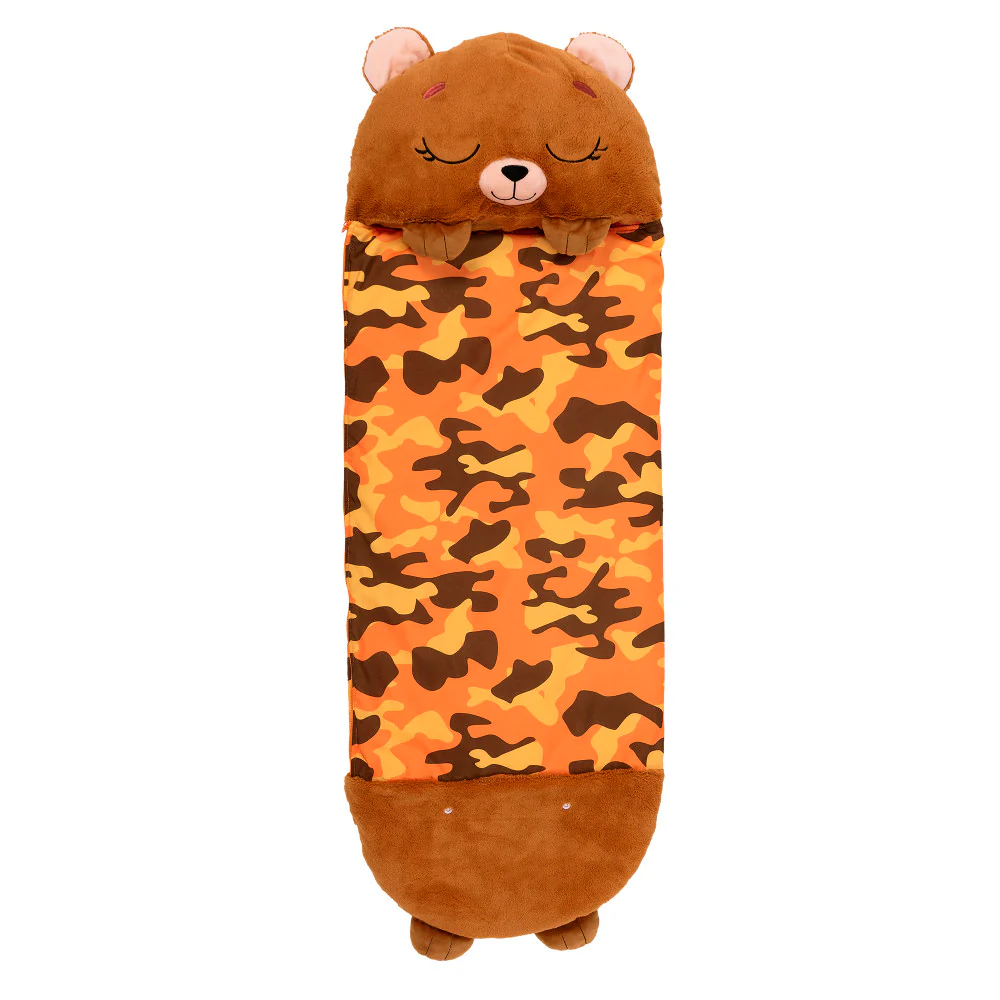 Happy Nappers Large Benny The Brown Bear Plush Sleepy Sack - Image 9