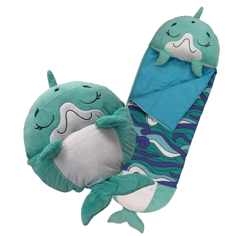 Happy Nappers Large Dolphin Disco 66 inch Pillow & Sleepy Sack - Kids 7+ - Image 2