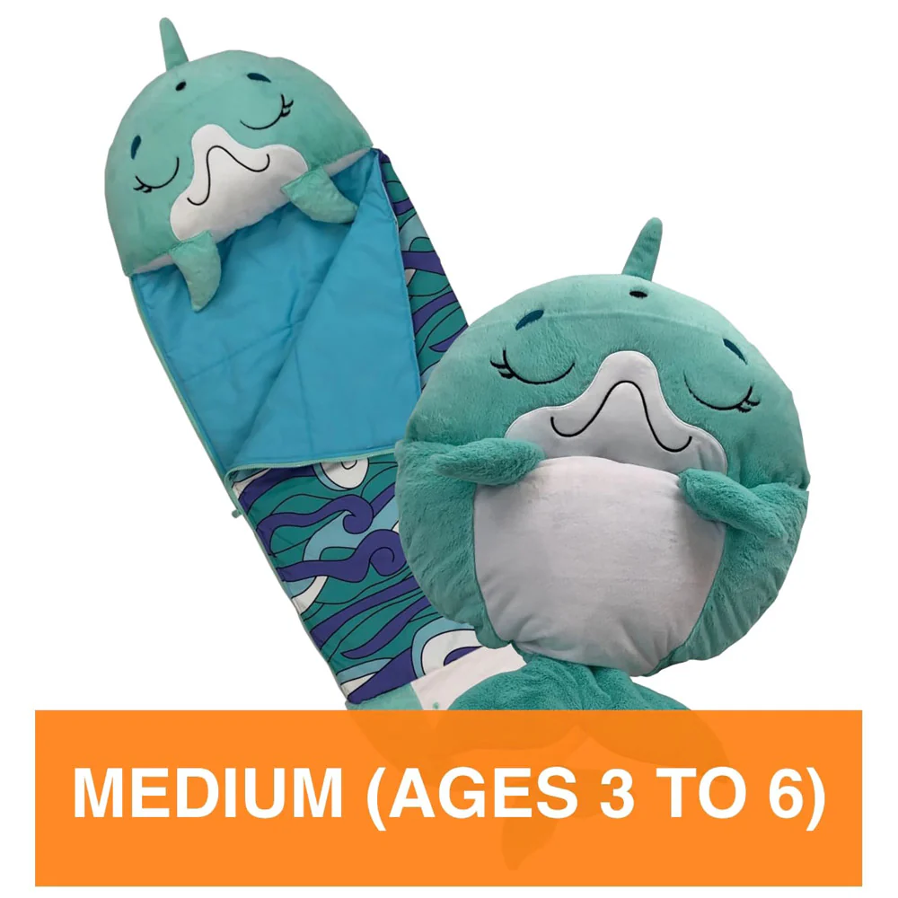 Happy Nappers Dolphin Disco 54 inch Plush Pillow & Sleepy Sack - Medium - Image 7