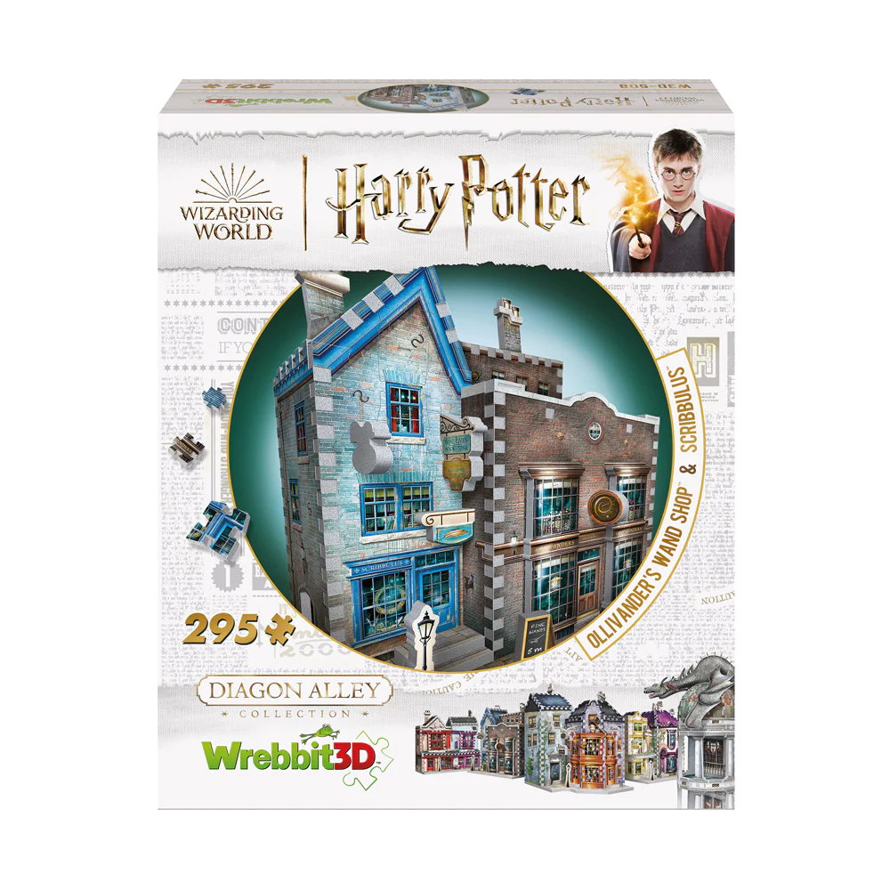 Harry Potter Diagon Alley Collection - Ollivander's & Scribbulus 3D Puzzle, 295 Pieces - Image 2